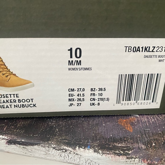 Timberland “ Dausette sneaker boot wheat nubuck ” Womens size 10 US - Picture 2 of 16